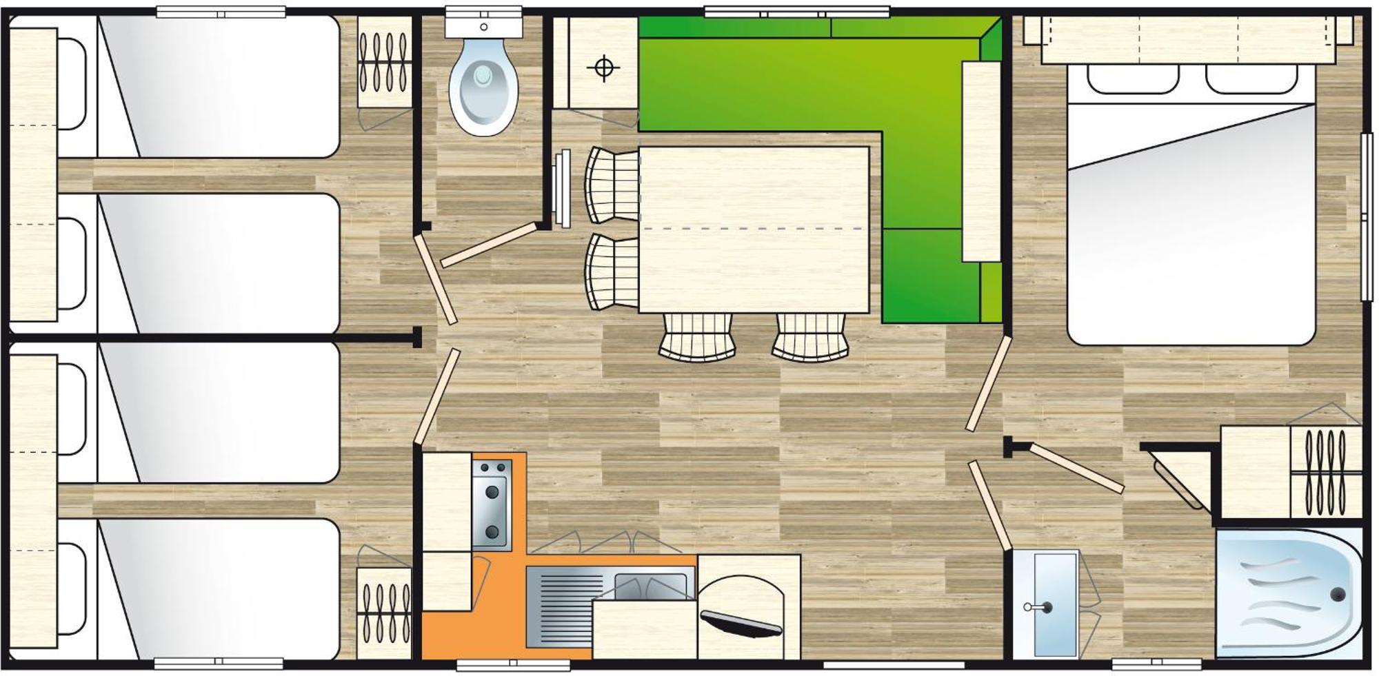 Charmant Mobil Home 6 Personnes Avec Clim Reversible Boofzheim Kültér fotó